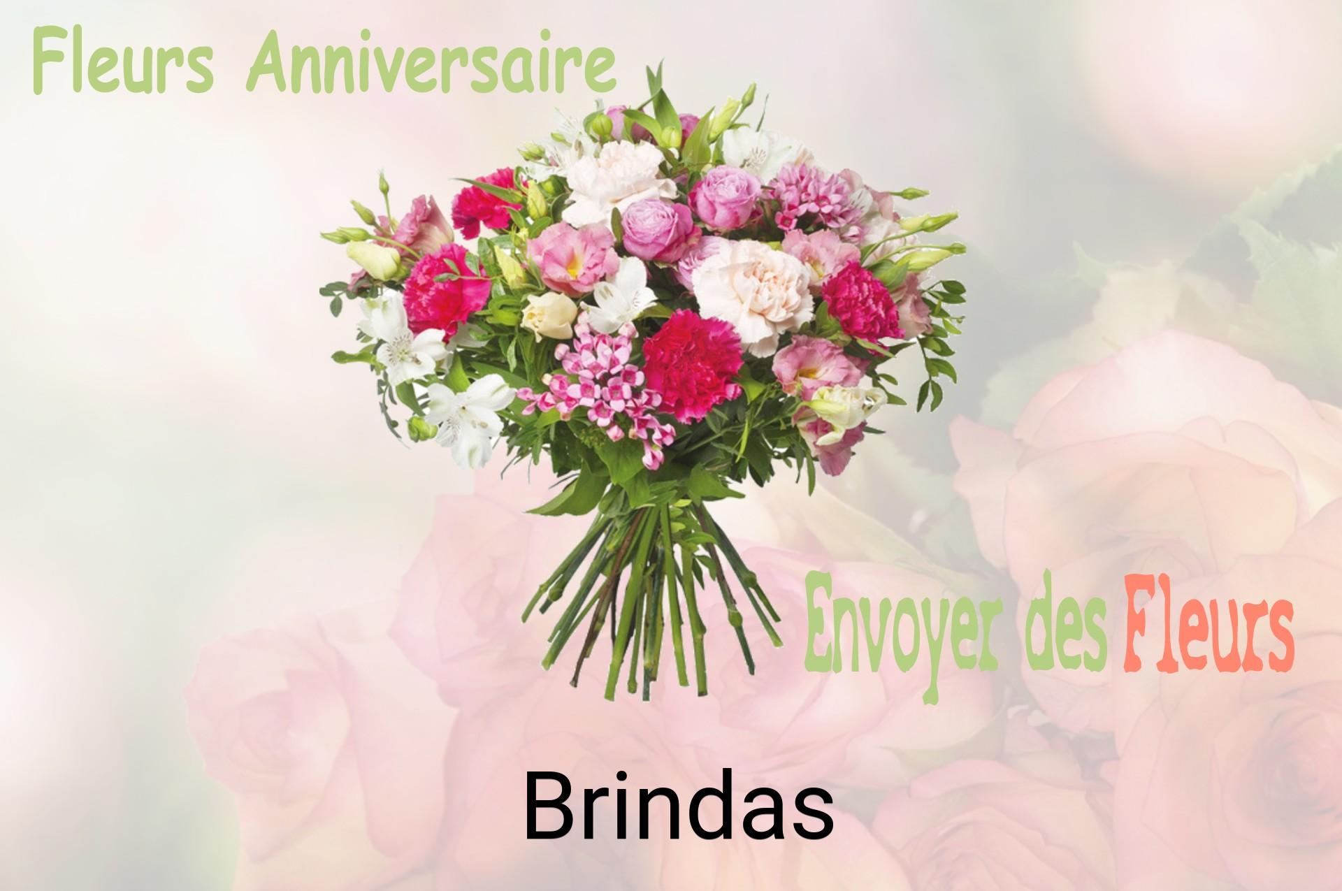 Bouquet de fleurs d’anniversaire livré à Brindas