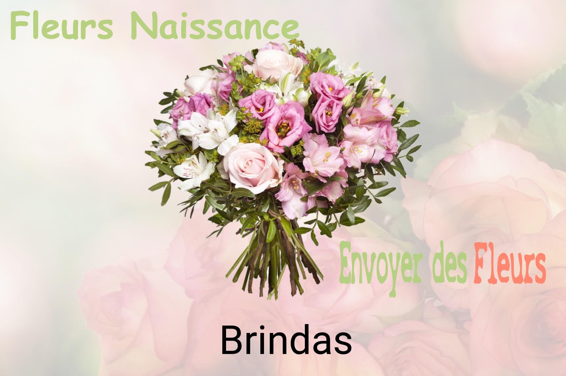 Bouquet de fleurs de naissance livré à Brindas